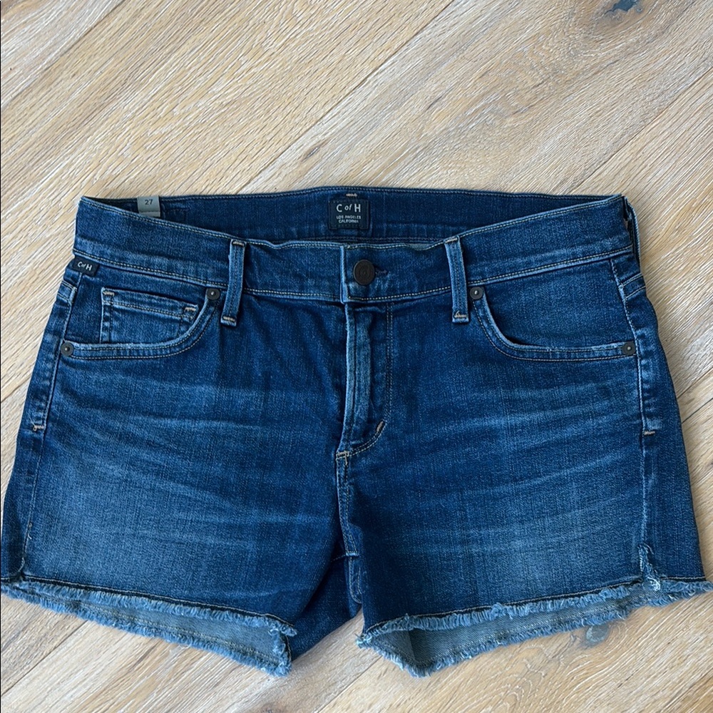Citizens Of Humanity Blue Jean Shorts Classic Cut-Off Style